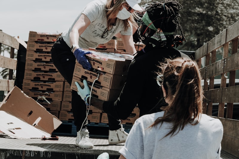 COVID-19 Relief — volunteer at work
